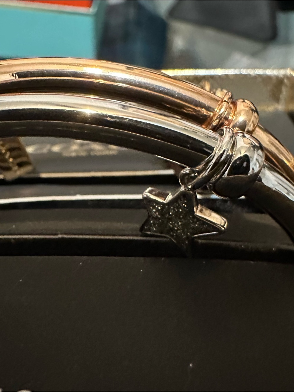 New COACH Tri-Tone Cuff Bracelet Set - Rose Gold, Gold & Silver - Picture 5 of 10